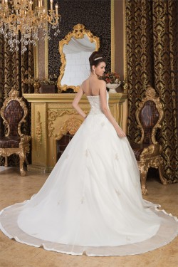 Sleeveless Soft Sweetheart Satin A-Line Beautiful Wedding Dresses 2030958