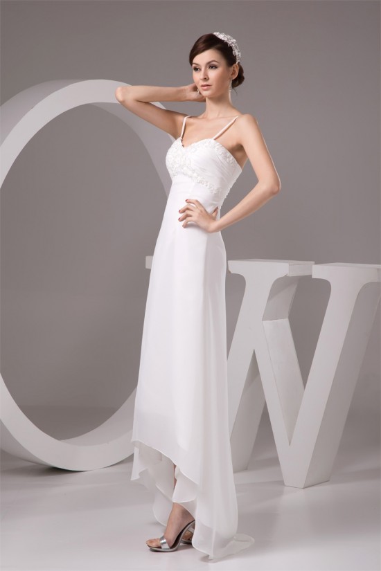 Sleeveless Spaghetti Straps Chiffon Reception Wedding Dresses 2030959 Sleeveless Spaghetti Straps Chiffon Reception Wedding Dresses 2030959