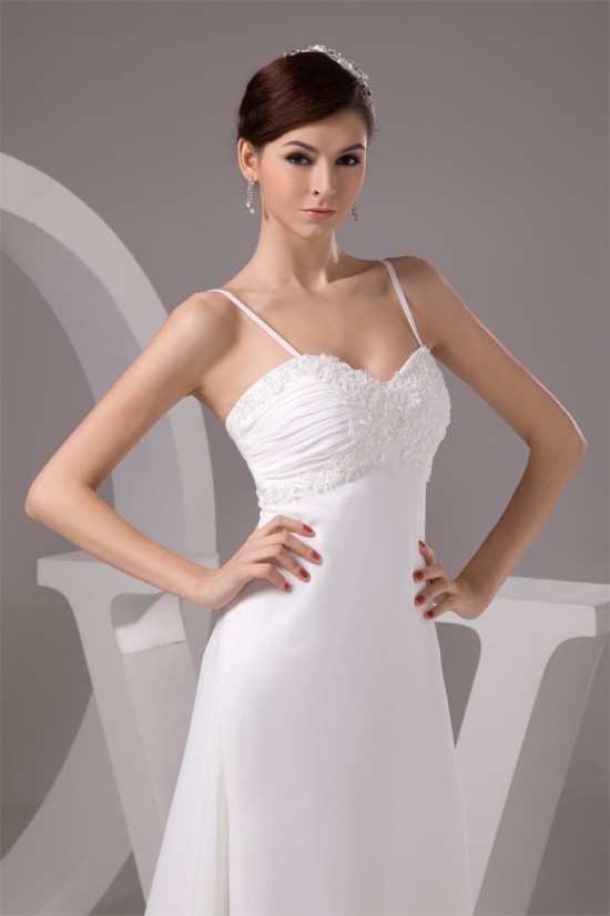 Sleeveless Spaghetti Straps Chiffon Reception Wedding Dresses 2030959 Sleeveless Spaghetti Straps Chiffon Reception Wedding Dresses 2030959