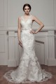 Trumpet/Mermaid V-Neck Beaded Lace Wedding Dresses 2030962 Trumpet/Mermaid V-Neck Beaded Lace Wedding Dresses 2030962