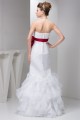 Sleeveless Strapless Satin Mermaid/Trumpet Wedding Dresses 2030964