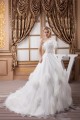 Sleeveless Strapless Satin Organza A-Line Wedding Dresses 2030966 Sleeveless Strapless Satin Organza A-Line Wedding Dresses 2030966