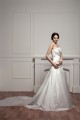 Sleeveless Strapless Satin Taffeta A-Line Beaded Wedding Dresses 2030967