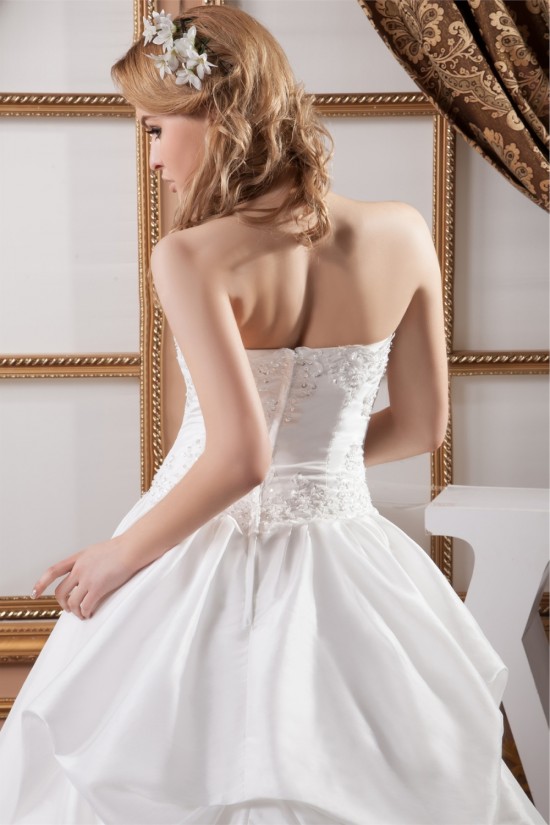 Sleeveless Strapless Satin Taffeta Ball Gown Lace Wedding Dresses 2030969 Sleeveless Strapless Satin Taffeta Ball Gown Lace Wedding Dresses 2030969