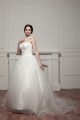 Sleeveless Straps Satin Fine Netting Netting Wedding Dresses 2030971
