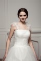 Sleeveless Straps Satin Fine Netting Netting Wedding Dresses 2030971