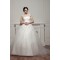 Sleeveless Straps Satin Fine Netting Netting Wedding Dresses 2030971