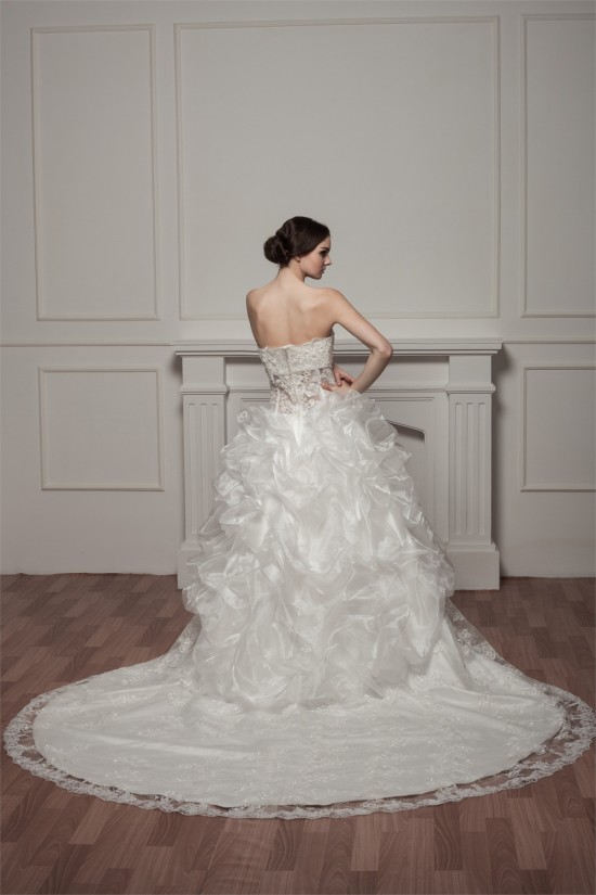 Sleeveless Sweetheart A-Line Satin Lace Beautiful Wedding Dresses 2030972 Sleeveless Sweetheart A-Line Satin Lace Beautiful Wedding Dresses 2030972