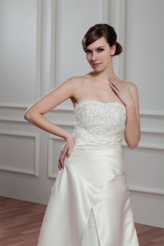 A-Line Strapless Beaded Lace Wedding Dresses with A Short Sleeve Jacket 2030976 A-Line Strapless Beaded Lace Wedding Dresses with A Short Sleeve Jacket 2030976
