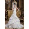 A-Line Strapless Satin Taffeta Sleeveless Wedding Dresses 2030978