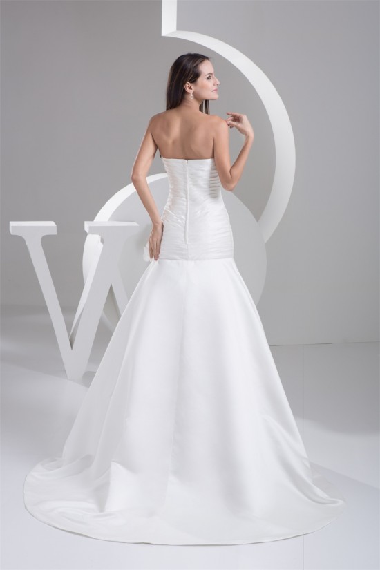A-Line Strapless Sleeveless Satin Taffeta Beautiful Wedding Dresses 2030980 A-Line Strapless Sleeveless Satin Taffeta Beautiful Wedding Dresses 2030980