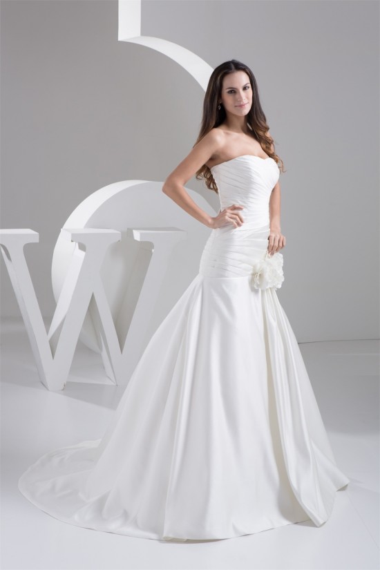 A-Line Strapless Sleeveless Satin Taffeta Beautiful Wedding Dresses 2030980 A-Line Strapless Sleeveless Satin Taffeta Beautiful Wedding Dresses 2030980