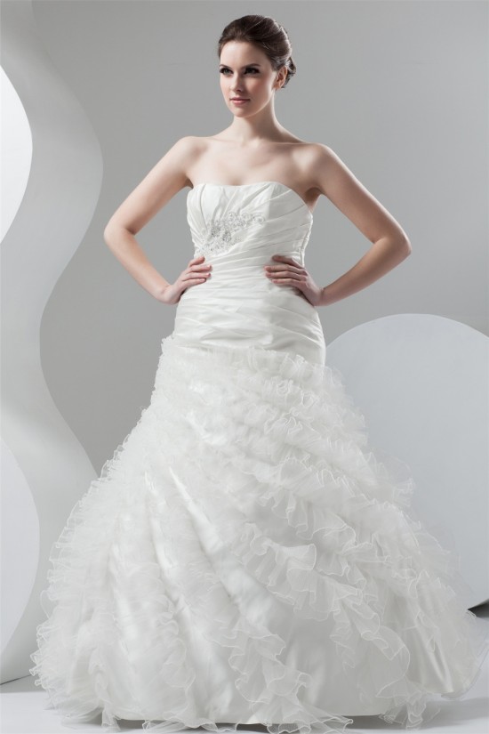 Soft Sweetheart Ball Gown Sleeveless Organza Taffeta Wedding Dresses 2030981 Soft Sweetheart Ball Gown Sleeveless Organza Taffeta Wedding Dresses 2030981