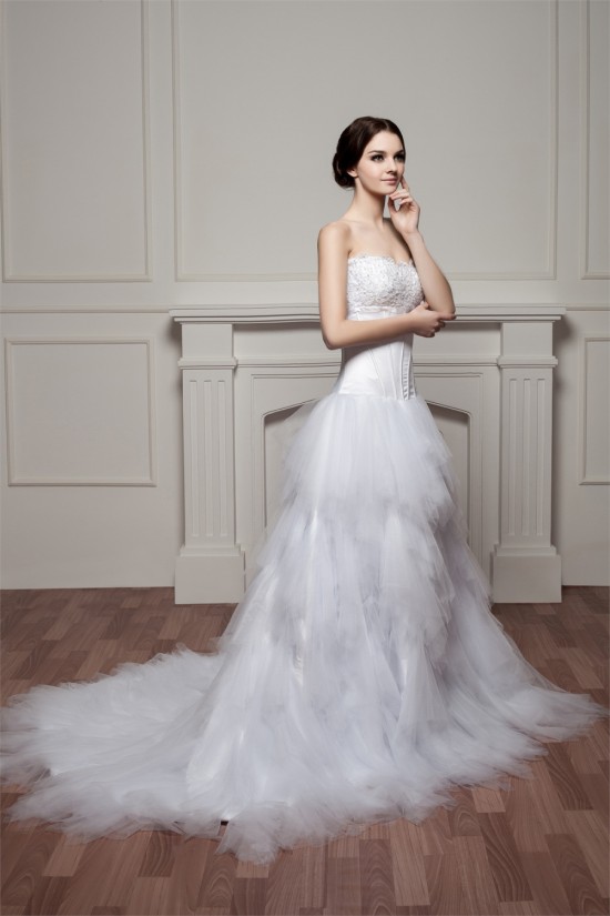 A-Line Strapless Princess Sleeveless Wedding Dresses 2030983 A-Line Strapless Princess Sleeveless Wedding Dresses 2030983