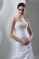 Soft Strapless Sleeveless Court Train Wedding Dresses 2030985