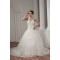 Spaghetti Straps A-Line Satin Sleeveless Lace Wedding Dresses 2030986