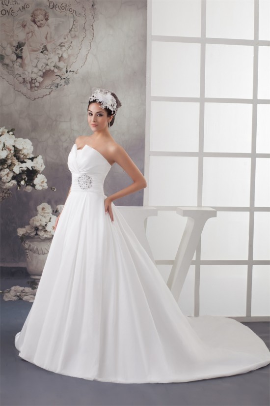Strapless A-Line Strapless Beaded Wedding Dresses 2030991 Strapless A-Line Strapless Beaded Wedding Dresses 2030991