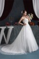 A-Line Strapless Satin Fine Netting Wedding Dresses 2030994 A-Line Strapless Satin Fine Netting Wedding Dresses 2030994