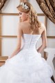 Strapless Ball Gown Sleeveless Satin Organza Beautiful Wedding Dresses 2030995