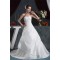 Strapless Satin Taffeta A-Line Sleeveless Lace Beautiful Wedding Dresses 2030999