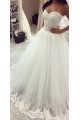 Ball Gown Sweetheart Lace Tulle Wedding Dresses Bridal Gowns 3030002
