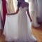 A-Line Off-the-Shoulder Lace Chiffon Wedding Dresses Bridal Gowns 3030003