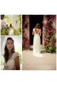 Sheath/Column V-Neck Lace Wedding Dresses Bridal Gowns 3030005