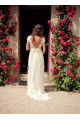 Sheath/Column V-Neck Lace Wedding Dresses Bridal Gowns 3030005