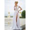 Long Sleeve High Slit Lace Chiffon Wedding Dresses Bridal Gowns 3030009