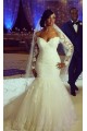Long Sleeves Mermaid Lace Wedding Dresses Bridal Gowns 3030012 Long Sleeves Mermaid Lace Wedding Dresses Bridal Gowns 3030012