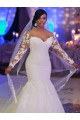 Long Sleeves Mermaid Lace Wedding Dresses Bridal Gowns 3030012