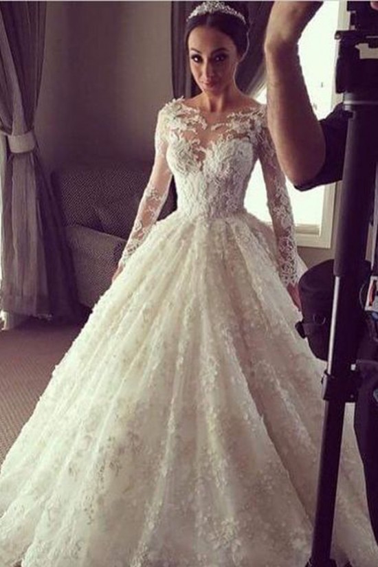 Long Sleeves Lace Wedding Dresses Bridal Gowns 3030013 Long Sleeves Lace Wedding Dresses Bridal Gowns 3030013