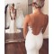 Mermaid Sheer Sleeveless Lace Beach Wedding Dresses Bridal Gowns 3030017