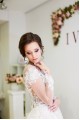 Sheer Long Sleeves Lace Tulle Wedding Dresses Bridal Gowns 3030018