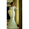 Elegant Mermaid 3/4 Length Sleeves Lace Plus Size Wedding Dresses Bridal Gowns 3030020