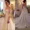 A-Line Off-the-Shoulder Long Sleeves Lace Wedding Dresses Bridal Gowns 3030030
