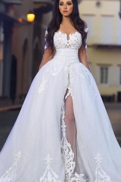 Lace Off-the-Shoulder Wedding Dresses Bridal Gowns 3030032