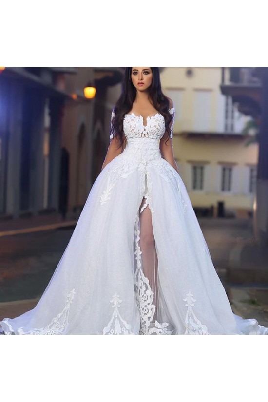Lace Off-the-Shoulder Wedding Dresses Bridal Gowns 3030032