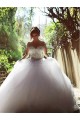 Long Sleeves Sheer Crystal Wedding Dresses Bridal Gowns 3030033