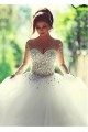 Long Sleeves Sheer Crystal Wedding Dresses Bridal Gowns 3030033