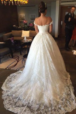 Lace Bridal Ball Gown Off-the-Shoulder Wedding Dresses Bridal Gowns 3030037