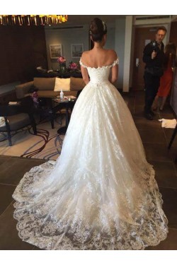 Lace Bridal Ball Gown Off-the-Shoulder Wedding Dresses Bridal Gowns 3030037