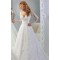 Long Sleeves V-Neck Lace Wedding Dresses Bridal Gowns 3030048
