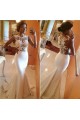 Mermaid Lace Illusion Bodice Wedding Dresses Bridal Gowns 3030061