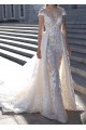 Cap Sleeves Mermaid Lace Wedding Dresses Bridal Gowns 3030062