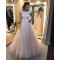 Lace and Tulle Sleeveless Wedding Dresses Bridal Gowns 3030067
