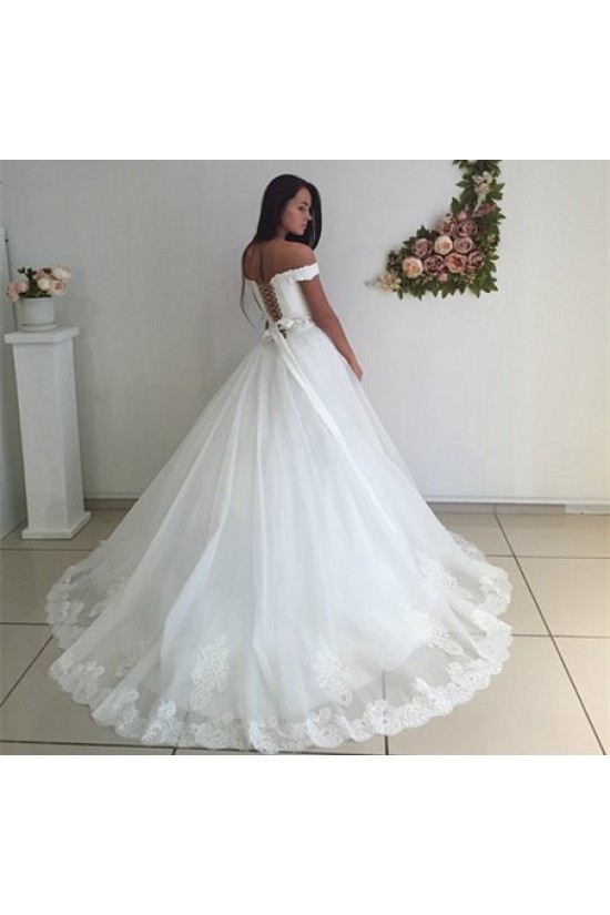 Lace Off-the-Shoulder Wedding Dresses Bridal Gowns 3030071