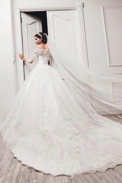 Lace Off-the-Shoulder Wedding Dresses Bridal Gowns 3030076