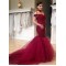 Mermaid Off-the-Shoulder Lace Tulle Wedding Dresses Bridal Gowns 3030078