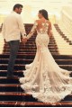 Long Sleeves Lace Sheer Mermaid Wedding Dresses Bridal Gowns 3030087 Long Sleeves Lace Sheer Mermaid Wedding Dresses Bridal Gowns 3030087